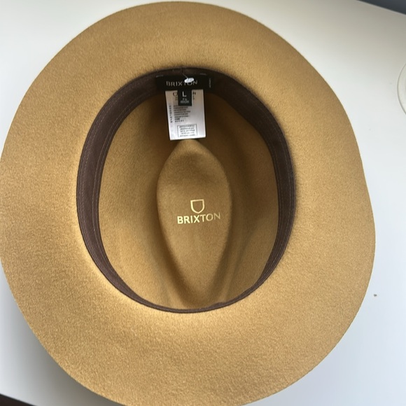 Brixton Wesley Packable Golden Brown Fedora  New main image 8